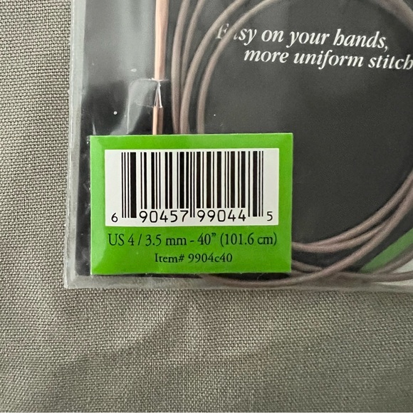 Kollage Square Circular Knitting Needles US 4 / 3.5 mm - 40” - Picture 3 of 4